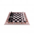 15" Marble Chess End Custom Top Table Mosaic Hakik Inlay Hallway Home Decor M097 15" Marble Chess End Custom Top Table Mosaic Hakik Inlay Hallway Home Decor M097