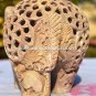 7" Natural Stone Marble Elephant Sculpture Hand Carved Good Luck Gift Decor M066