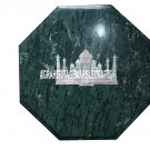 Green Marble Coffee Side Table Top Taj Mahal Furniture Mosaic Arts Decor H3509