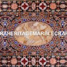 Gorgeous Marble Large Dining Table Top Scagliola Inlay Furniture Decor H5628