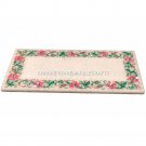 12"x8" Kitchen Decorative Marble Cheese Cutting Board Malachite Multi Inlaid E62
