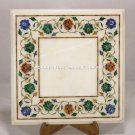 Multi Malachite Floral Side Marble Table Top Marquetry Inlay Outdoor Decor H4497 Multi Malachite Floral Side Marble Table Top Marquetry Inlay Outdoor Decor H4497