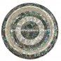 Marble Fruit Bowl Real Abalone Shell Gem Inlay Marquetry Table Decor H1454