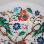 Marble Serving Tray Plate Parrot Inlay Fine Mosaic Marquetry Table Decor H1444