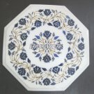 Marble Coffee Table Top Semi Precious Stone Inlaid Floral Art Garden Decor H3998