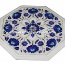 Marble Coffee Table Top Lapis Lazuli Inlay Mosaic Pirtradure Halway Decor H1400