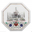 12" Marble Tajmahal Inlay Coffee Table Top Mosaic Eid Special Home Decor