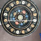 Round Marble Coffee Custom Outdoor Table Top Mosaic Inlaid Hallway Decor H4096
