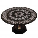 24" Marble Top Coffee Table With Stand Mother of Pearl Inlay Home Decor E113