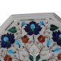 12" Marble Coffee Lapis Lazuli Side Table Top Marquetry Home Decor Mosaic Art