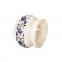 3"x3.5'' Marble Flower Pot Lapis Lazuli Stone Semi Precious Inlay Art Gift H3593
