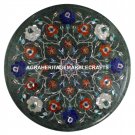12"x12" Marble Coffee Tables Semi Precioius Inlay Pietra Dura Mosaic Decor H1448