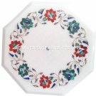 Marble Decorative Mosaic Coffee Table Top Rare Malachite Stone Inlay Art H1980