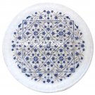 12" White Marble Round Dish Plate Pietradure Inlay Marquetry Lapis Decor Gifts 12" White Marble Round Dish Plate Pietradure Inlay Marquetry Lapis Decor Gifts