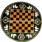 Black Marble Chess Board Coffee Table Marquetry Inlaid Elephant Arts Decor H3088 Black Marble Chess Board Coffee Table Marquetry Inlaid Elephant Arts Decor H3088