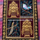 Embroidered Wall Hanging Zardozi Jewel Rug Carpet Unique Handmade Art Decor M114