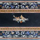 Exclusive Marble Dining Table Top Pietradura Inlaid Occasional Decorative H3858