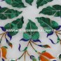 White Marble Coffee Table Top Inlay Handmade Marquetry Gifts Mosaic Decor H1393