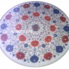20" Marble Coffee Center Table Top Marquetry Inlay Occasional Furniture Decor