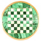 Green Marble Coffee Chess Table Top Malachite Mosaic Inlay Pietradure Arts H2460 Green Marble Coffee Chess Table Top Malachite Mosaic Inlay Pietradure Arts H2460