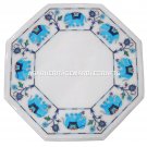 3 PCS Lot 12" Marble Coffee Table Top Inlaid PietraDura Decorative Elephant Arts 3 PCS Lot 12" Marble Coffee Table Top Inlaid PietraDura Decorative Elephant Arts