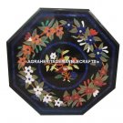 Black Marble Inlaid Birds Pietra Dura Rare Table Top Marquetry Handmade Art H448 Black Marble Inlaid Birds Pietra Dura Rare Table Top Marquetry Handmade Art H448