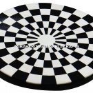 Marble Black Coffee Table Top Chess Art Inlaid Occasional Special Decor H2971 Marble Black Coffee Table Top Chess Art Inlaid Occasional Special Decor H2971