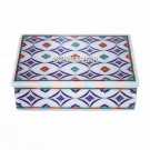 6"x4"x2" Excellent Marble Trinket Box Rare Antique Inlay Beautiful Decor Gifts