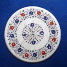 White Marble Custom Office Center Table Top Inlay Floral Furniture Decor H4507 White Marble Custom Office Center Table Top Inlay Floral Furniture Decor H4507