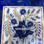 6"x4"x2" Marble White Jewelry Box Lapis Lazuli Marquetry Floral Work Inlay Gifts