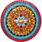 Marvelous Marble Top Center Patio Table Multi Mosaic Inlay Occasion Decor H3841