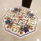 White Marble Coffee Decorative Table Top Precious Inlay Fine Work Furniture M059