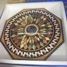 Multi Marble Dining Hallway Outdoor Top Table Marquetry Inlay Stone Decor H5661 Multi Marble Dining Hallway Outdoor Top Table Marquetry Inlay Stone Decor H5661