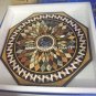 Multi Marble Dining Hallway Outdoor Top Table Marquetry Inlay Stone Decor H5661