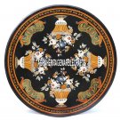 Marble Console Table Collectible Pietradura Beautiful Inlay Hallway Decor H3856