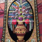Kashmiri Beautiful Modern Rug Woven Wall Hanging Carpet With Embroidery Art M124 Kashmiri Beautiful Modern Rug Woven Wall Hanging Carpet With Embroidery Art M124