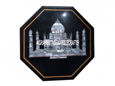 Marble Coffee Center Table Taj Mahal Special Marquetry Dining Home Decor H3512