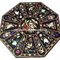 Marble Dining Coffee Table Top Marquetry Inlay Work Art Handmade Home Decor H458