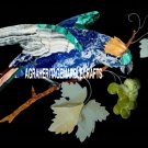 Black Marble Dining Table Top Mosaic Multi Parrot Arts Inlay Garden Decor H3245 Black Marble Dining Table Top Mosaic Multi Parrot Arts Inlay Garden Decor H3245