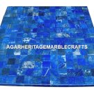 Marble Coffee Center Table Top Lapis Lazuli Inlaid Marquetry Garden Decor H2027