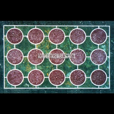 Marble Dining Furniture Table Top Marquetry Inlay Stone Living Room Decor H3940