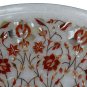 16" White Marble Coffee Carnelian Table Top Special Occasional Home Decorative