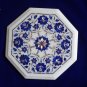 12" White Marble Coffee Table Eid Exclusive 2017 Lapis Lazuli Mosaic Home Decort