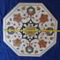 23" Coffee Center Table Marquetry Top Mosaic Inlaid Semi Precious Inlaid Decor