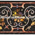 Black Marble Dining Table Top Pietradura Precious Inlaid Marquetry Decor H2455 Black Marble Dining Table Top Pietradura Precious Inlaid Marquetry Decor H2455