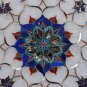 24" Marble Table Top Semi Precious Inlaid Design Mosaic Furniture Hallway Decor