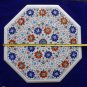 24" Marble Table Top Semi Precious Inlaid Design Mosaic Furniture Hallway Decor