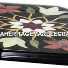 Black Marble Coffee Table Top Speial Mosaic Inlaid Restaurant Home Decor H2997