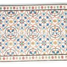 Marble Dining Corner Table Top Rare Marquetry Inlaid Handmade Gifts Decor H2480