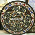 Black Marble Coner Dining Table Top Fine Stones Inlay Art Restaurant Decor H3798 Black Marble Coner Dining Table Top Fine Stones Inlay Art Restaurant Decor H3798